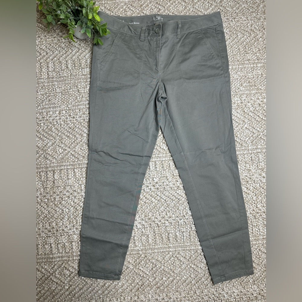 LOFT Gray Skinny Pants